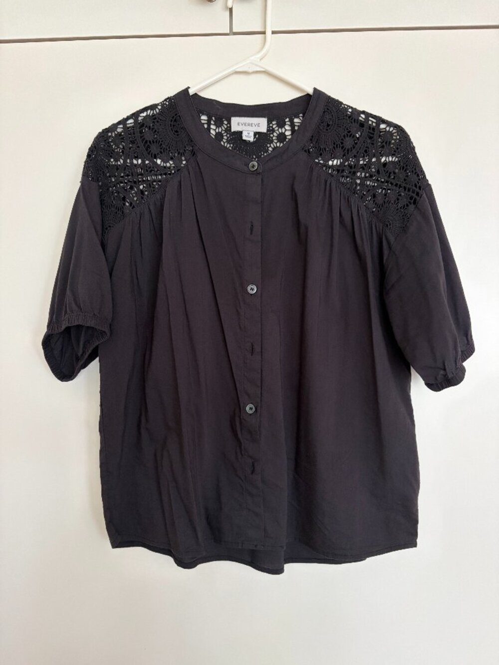 Evereve top with crochet detailing